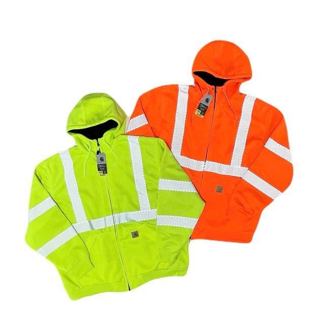 <div>CARHARTT</div>ZIP-UP PARKA<br>REFLECTOR<br>RAIN DEFENDER<br>N.ORG/N.GRN
