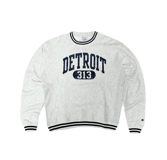 <div>Champion</div>REVERSE WEAVE<br>CREW NECK SWEAT<br>DETROIT<br>S.GREY