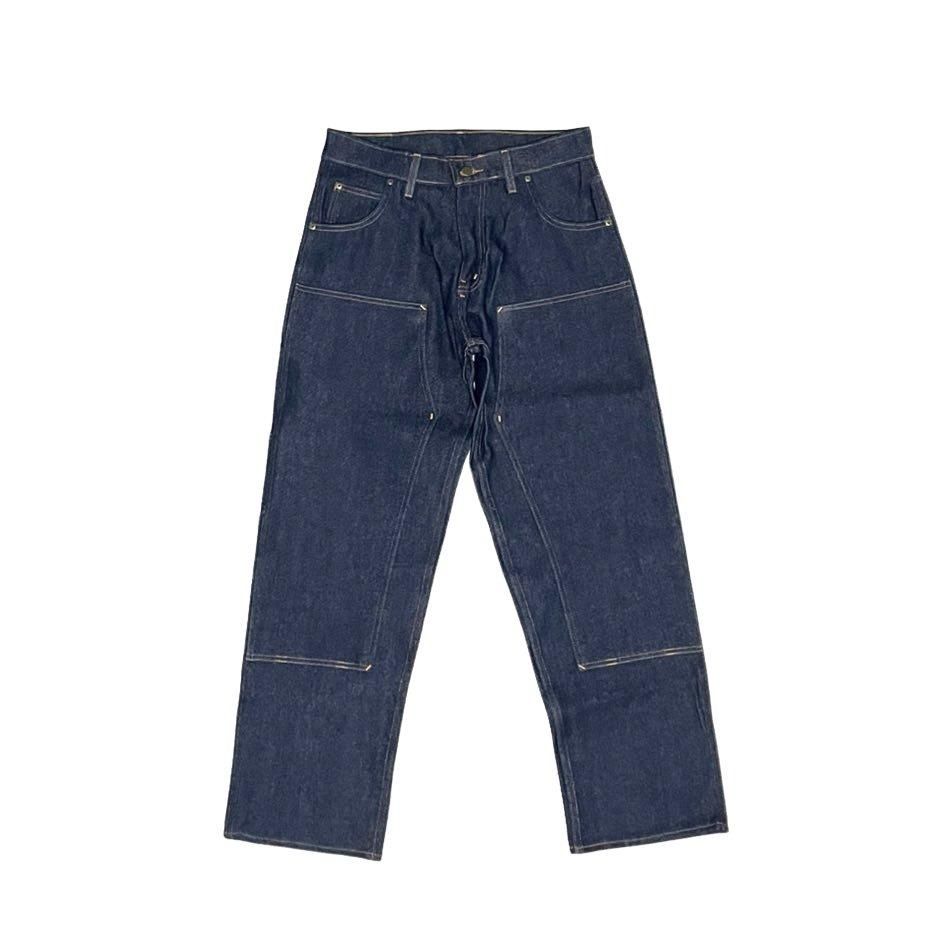 <div>PRISON BLUES</div>MADE IN U.S.A<br>DENIM PANTS<br>DOUBLE KNEE<br>RIGID