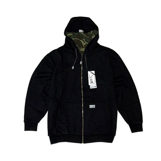 <div>PROCLUB</div>REVERSIBLE<br>ZIP-UP SWEAT PARKA<br>BLKxW.CAM