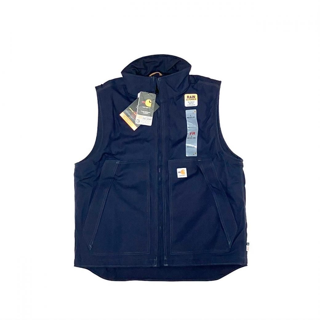 <div>CARHARTT</div>QUICK DUCK<br>INSULATE VEST<br>FLAME RESISTANCE <br>NVY