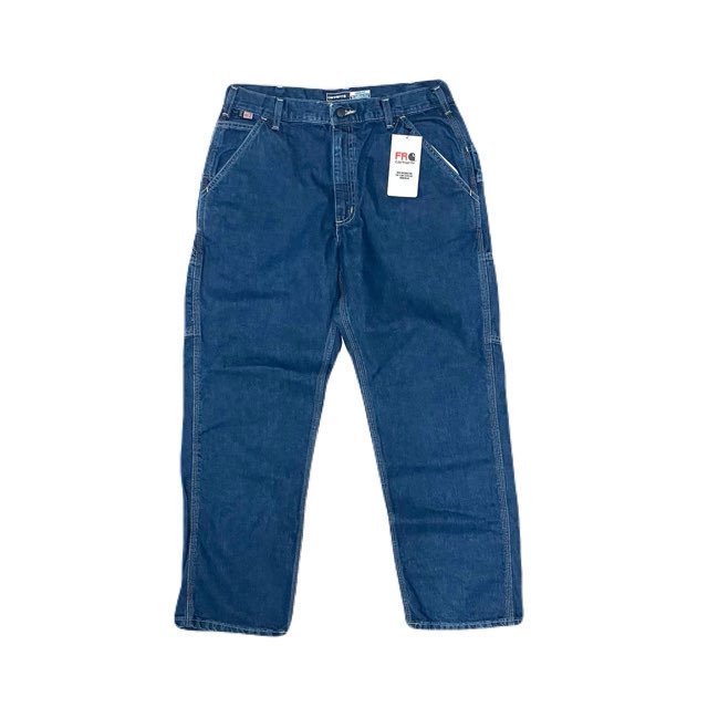 <div>CARHARTT</div> FLAME RESISTANT<br>LOOSE FIT<br>DENIM PAINTER PANTS<br>INDIGO