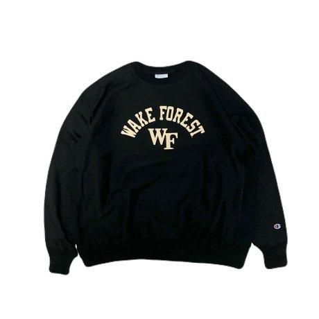 <div>Champion</div>REVERSE WEAVE<br>CREW NECK SWEAT<br>WAKE FOREST<br>BLK