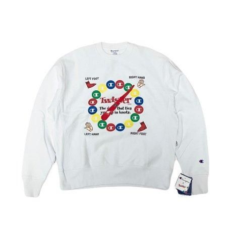 <div>Champion</div>REVERSE WEAVE<br>CREW NECK SWEAT<br>xTWISTER GAME<br>WHT