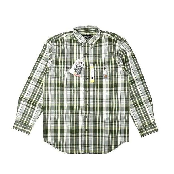 <div>CARHARTT</div>L/S TWILL SHIRT<br>FLAME RESISTANCE<br>LOOSE FIT<br>GRN