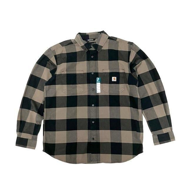 <div>CARHARTT</div>FLANNEL<br>L/S CHECK SHIRT<br>RELAXED FIT<br>RUGGED FLEX<br>D.BRNxBRN
