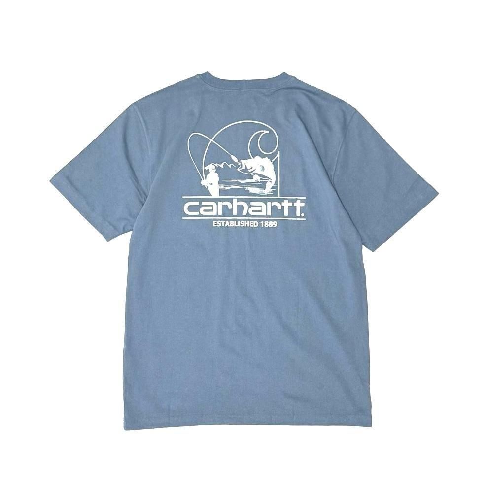 <div>CARHARTT</div>S/S POCKET T-SHIRT<br>Original Fit<br>BACK PRINT<br>A.F BLUE