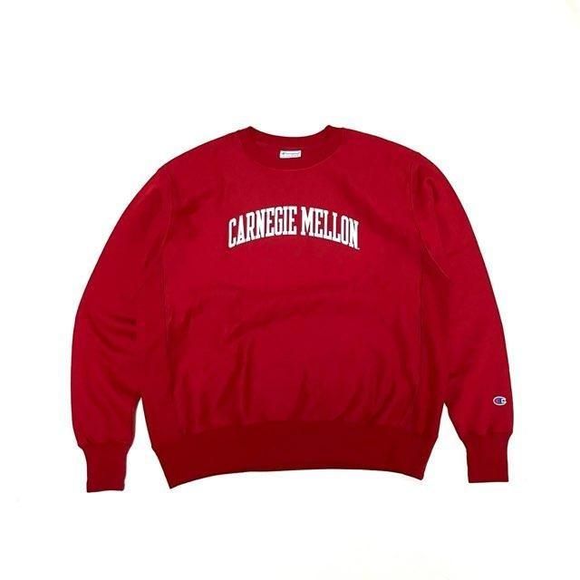 <div>Champion</div>REVERSE WEAVE<br>CREW NECK SWEAT<br>CARNEGIE MELLON<br>RED