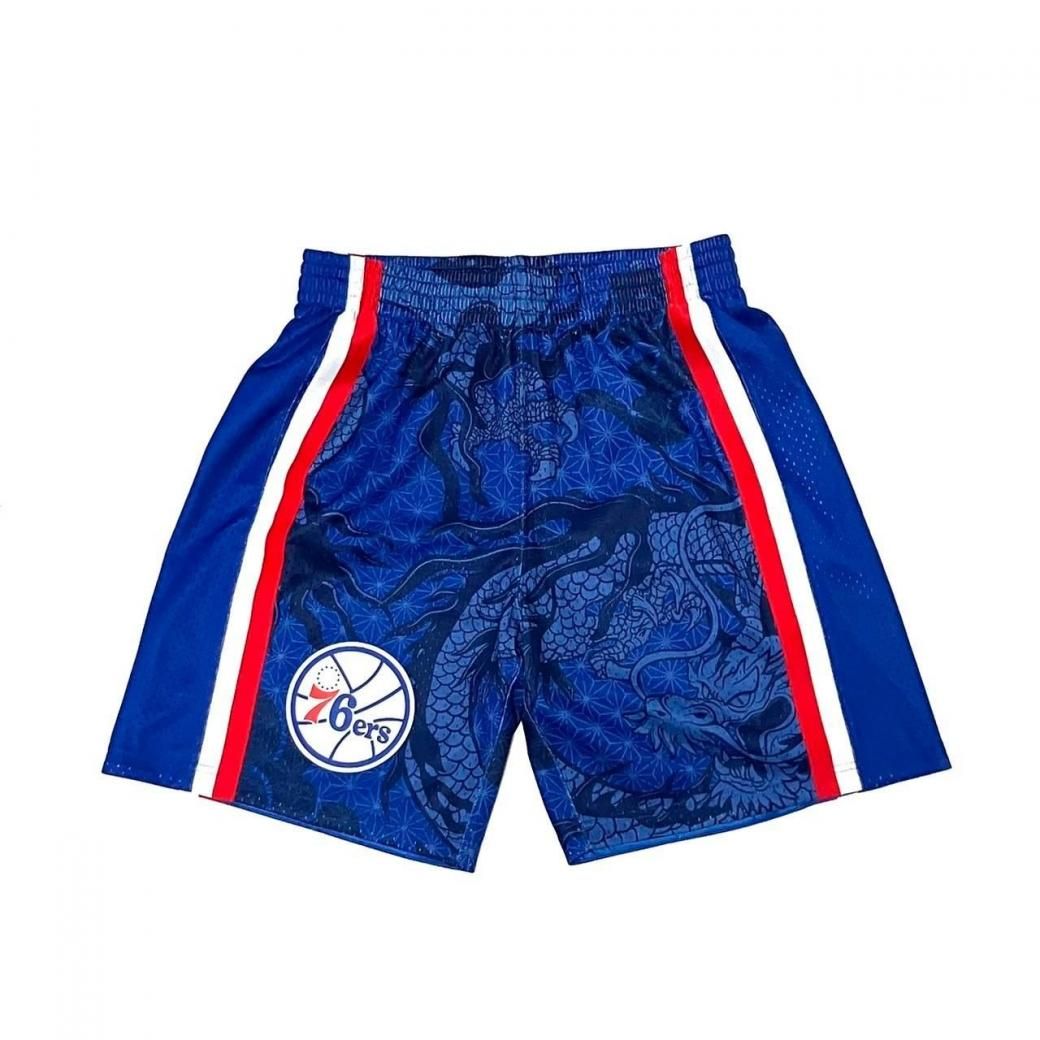 <div>Mitchell&Ness</div>MESH GAME SHORTS<br>PHILADELPHIA 76ers<br>BLU×RED×WHT