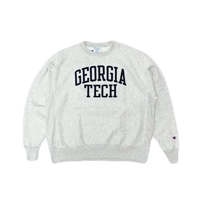 <div>Champion</div>REVERSE WEAVE<br>CREW NECK SWEAT<br>GEOREGIA TECH<br>S.GREY