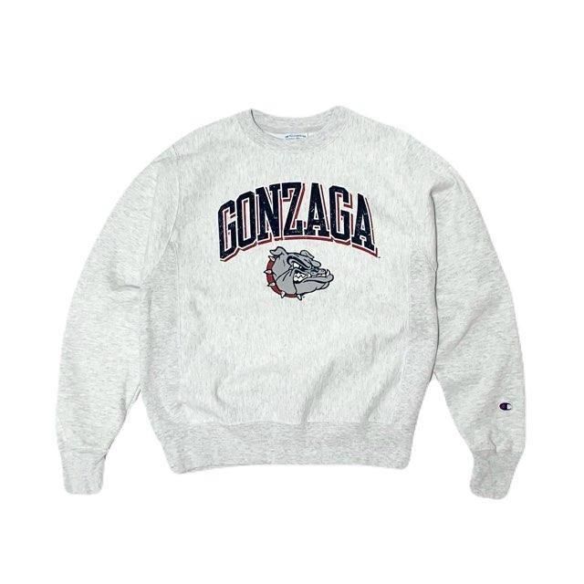 <div>Champion</div>REVERSE WEAVE<br>CREW NECK SWEAT<br>GONZAGA<br>S.GREY