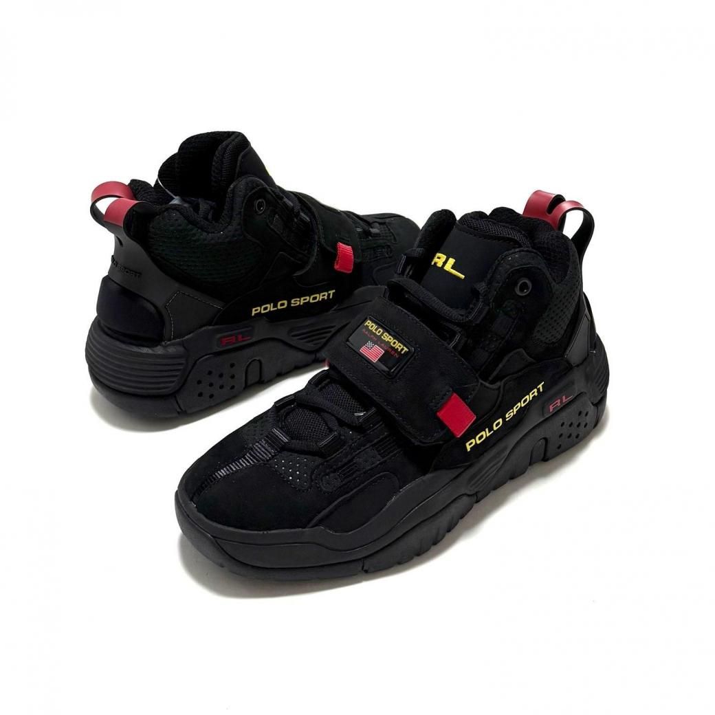 <div>Polo Ralph Lauren</div>POLO SPORT<br>SNEAKER<br>BLKxYELxRED