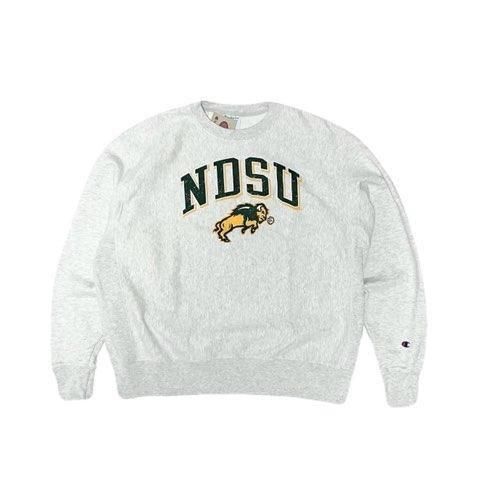 <div>Champion</div>REVERSE WEAVE<br>CREW NECK SWEAT<br> NDSU<br>S.GREY
