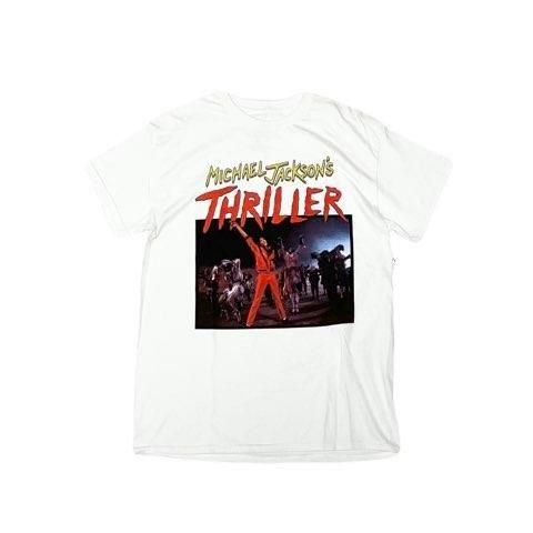 <div>MICHAEL JACKSON</div>ARTIST TEE<br>THRILLER<br>OFFICIAL TEE<br>WHITE
