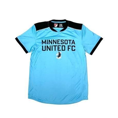 <div>ADIDAS</div>MINNESOTA UNITED FC<br>SOCCER JERSEY<br> T-SHIRT<br>L.BLUxBLK