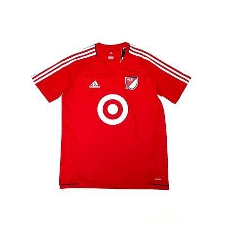 <div>ADIDAS</div>MINNESOTA UNITED FC<br>SOCCER JERSEY<br> T-SHIRT<br>RED