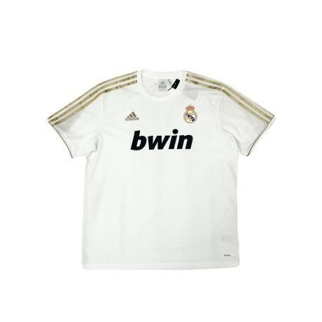 <div>ADIDAS</div>REAL MADRID CF<br>SOCCER JERSEY<br>T-SHIRT<br>WHTxGLD