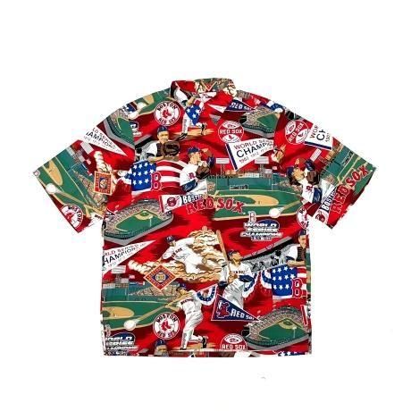 <div>REYN SPOONER</div>MLB<br>ALOHA SHIRT<br>BOSTON REDSOX<br>RED