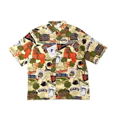 <div>REYN SPOONER</div>MLB<br>ALOHA SHIRT<br>SF GIANTS<br>CREAM