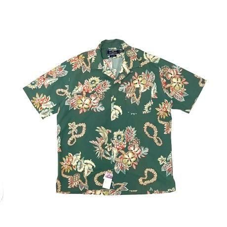 <div>POLO SPORT</div>DEADSTOCK<br>ALOHA SHIRT<br>GREEN