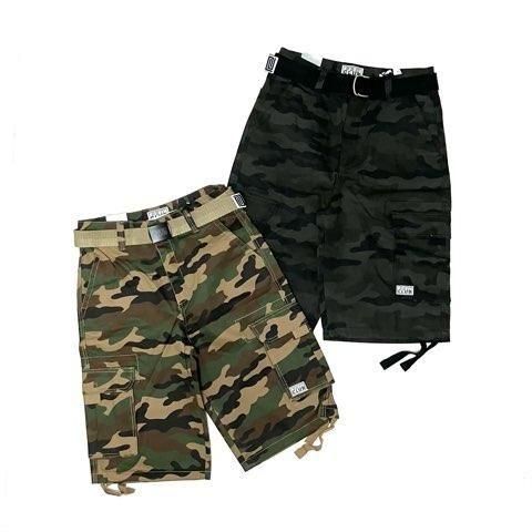 <div>PRO CLUB</div>TWILL<br>CARGO SHORTS<br>WL,BLK CAMO