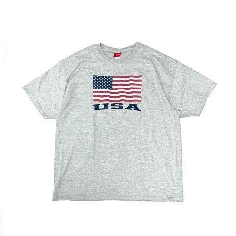<div>NOBRAND</div>S/S PRINT T-SHIRT<br>STARS&STRIPES <br>GRY