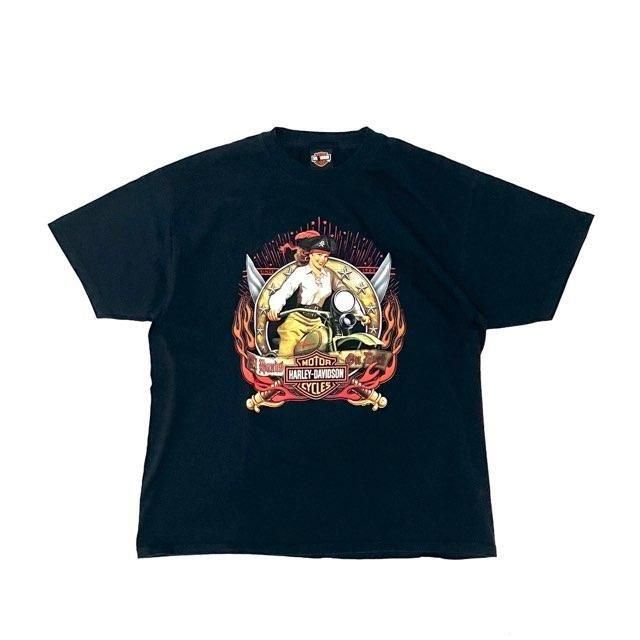 <div>HARLEY DAVIDSON</div>S/S PRINT T-SHIRT<br>NAVY