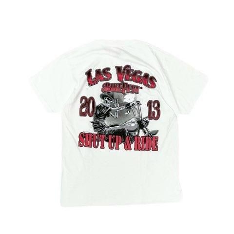 <div>BIKE FESTA</div> 2013's<br>S/S PRINT TEE<br>LAS VEGAS <br>WHT