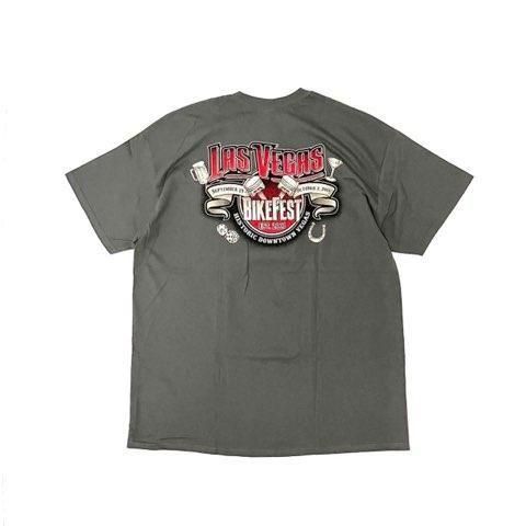<div>BIKE FESTA</div> 2016's<br>S/S PRINT TEE<br>LAS VEGAS <br>C.GRY