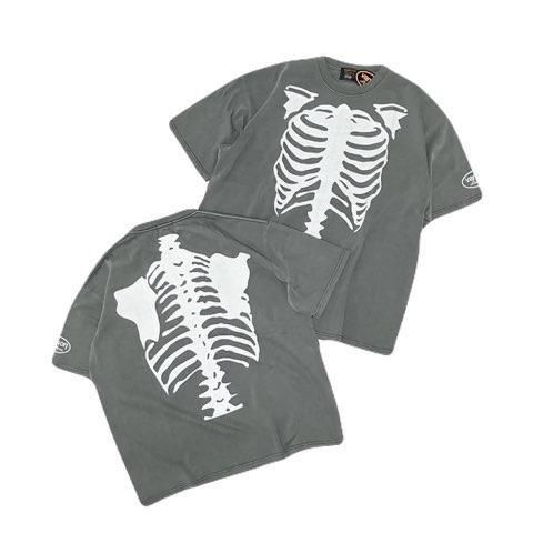 <div>VANSON</div>GARMENT DYE<br>S/S PRINT T-SHIRT<br>C.GRY