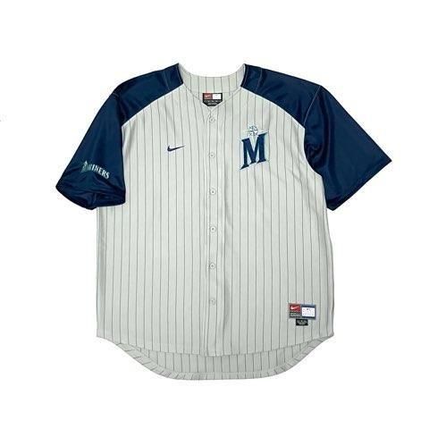 <div>NIKE</div>DEADSTOCK<br>BASEBALL SHIRT<br>MLBJERSEY<br>SEATLTLEMARINERS<br>GRYxNVY