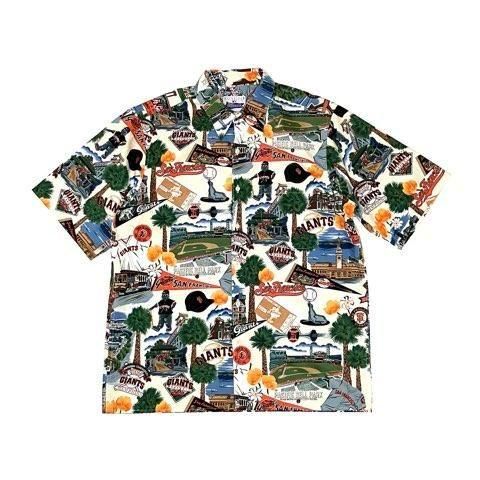 <div>REYN SPOONER</div>MLB<br>ALOHA SHIRT<br>SF GIANTS<br>CREAM