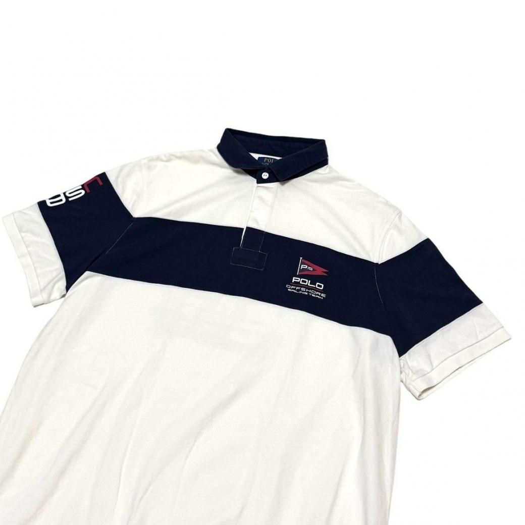 XXL ポロスポーツ POLO SPORT メッシュ 半袖シャツ ジャージ 黒 POLO SPORT RALPH LAUREN 復刻 ポロスポーツ LOGOロゴ USA