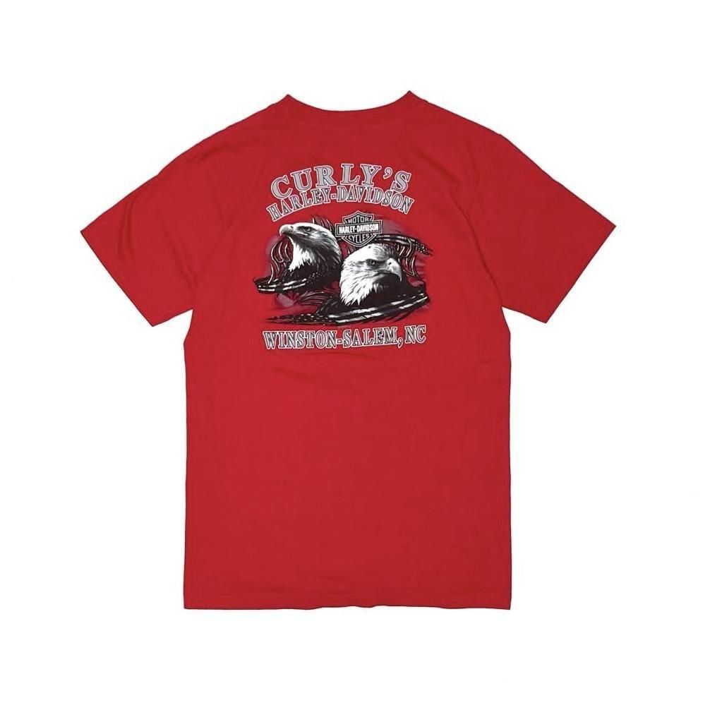 <div>HARLEY DAVIDSON</div>05'DEADSTOCK<br>S/S POCKET T-SHIRT<br>RED