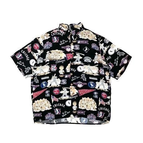 <div>REYN SPOONER</div>MLB<br>ALOHA SHIRT<br>CHICAGO WHITE SOX<br>BLK