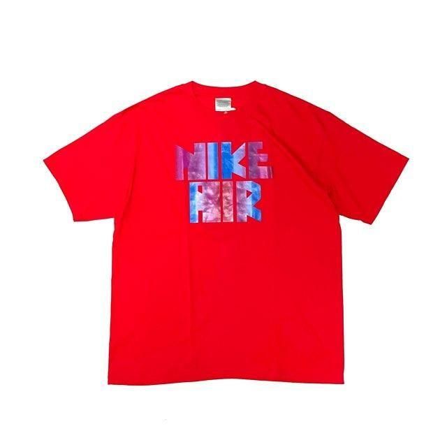 <div>Nike</div>2000'sDEADSTOCK<br>S/S T-SHIRT<br>BIG LOGO<br>REDxROYAL