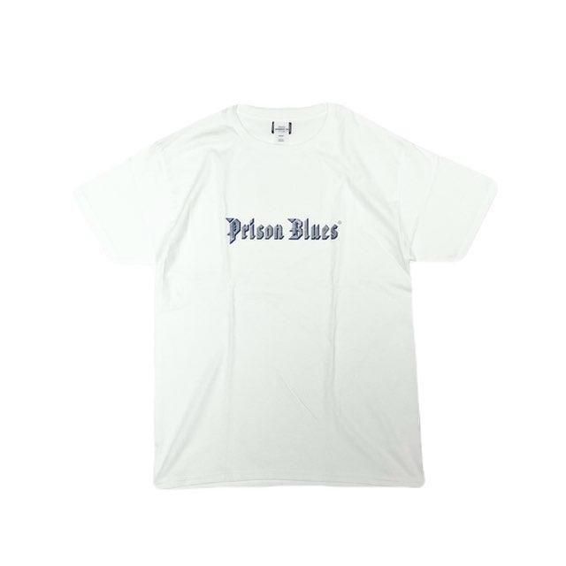 <div>PRISON BLUES</div>S/S PRINT T-SHIRT<br>CHROME<br>WHITE