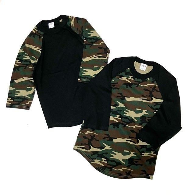 <div>SHAKA WEAR</div>RAGLANT<br>QUARTER T-SHIRT<br>BLKxCAMO