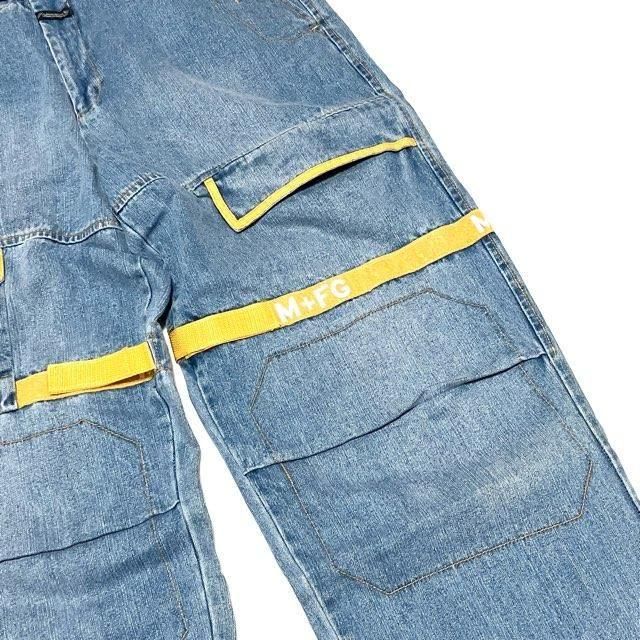 00s Girbaud シャトルパンツ デニム カーゴ バギーパンツ 極太 00's MARITHE+FRANCOIS GIRBAUD00s Shuttle Pants In Overdye
