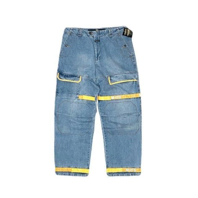 <div>MARITHE</div>FRANCOIS GIRBAUD<br>SHUTTLE PANTS<br>DENIM CARGO PANTS<br>H.WASHxYEL