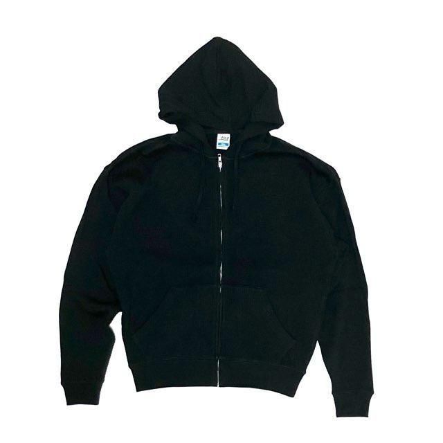 <div>MADE</div>11 oz Organic Cotton<br>Full Zip-Up Thermal Parka<br>Black