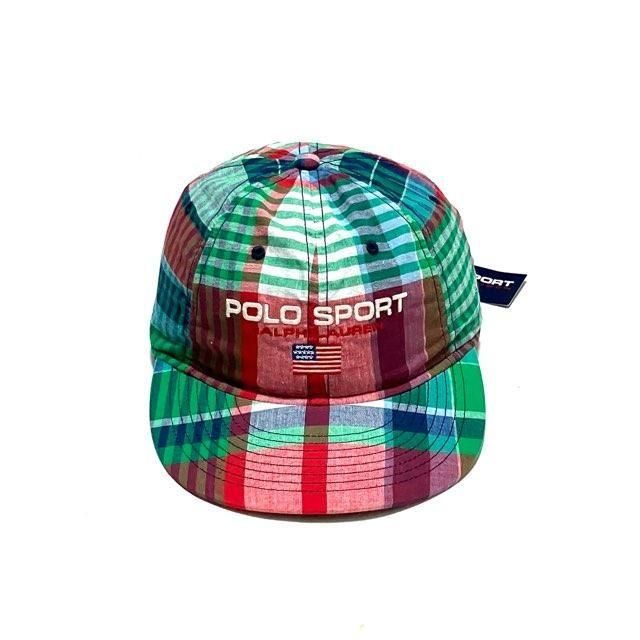 <div>Polo Ralph Lauren </div>POLO SPORT<br>CHECK DAD CAP<br>MULTI