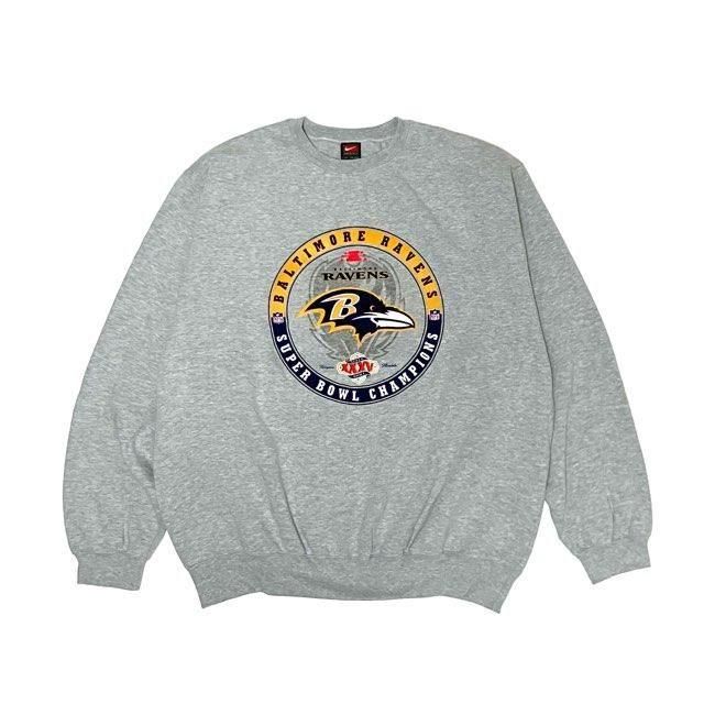 <div>NIKE</div>DEADSTOCK<br>NFL CREW SWEAT<br>RAVENSGRY