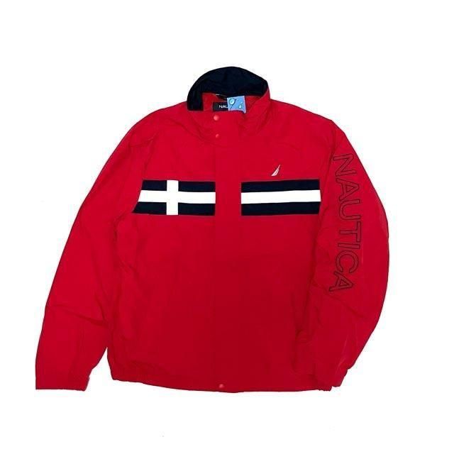 <div>NAUTICA</div>SAILING JACKETSWINGTOP<br>REDxNVYxWHT