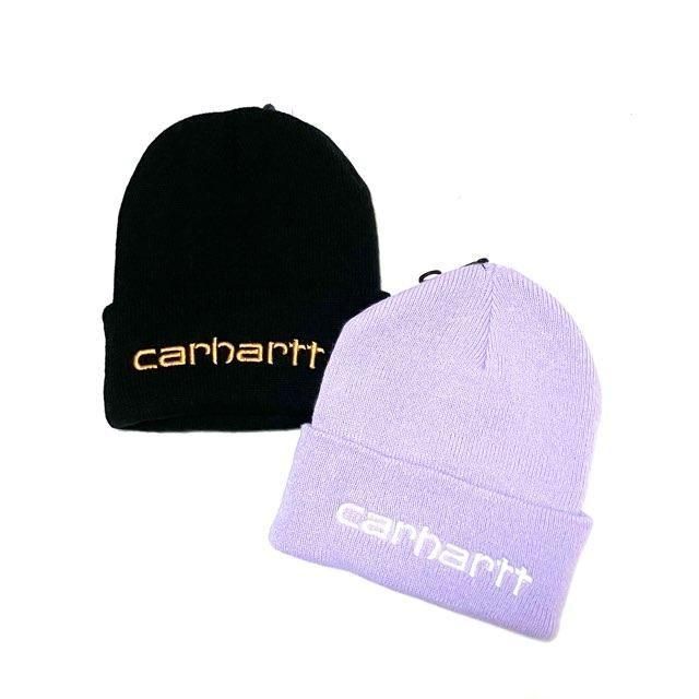 <div> CARHARTT</div>KNIT CAP<br>BEANIE<br>BLK,LVD