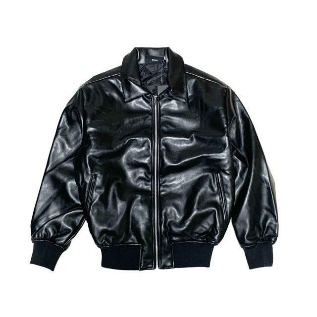 <div>SHAKA WEAR</div>PU LEATHER JACKET<br>BLACK