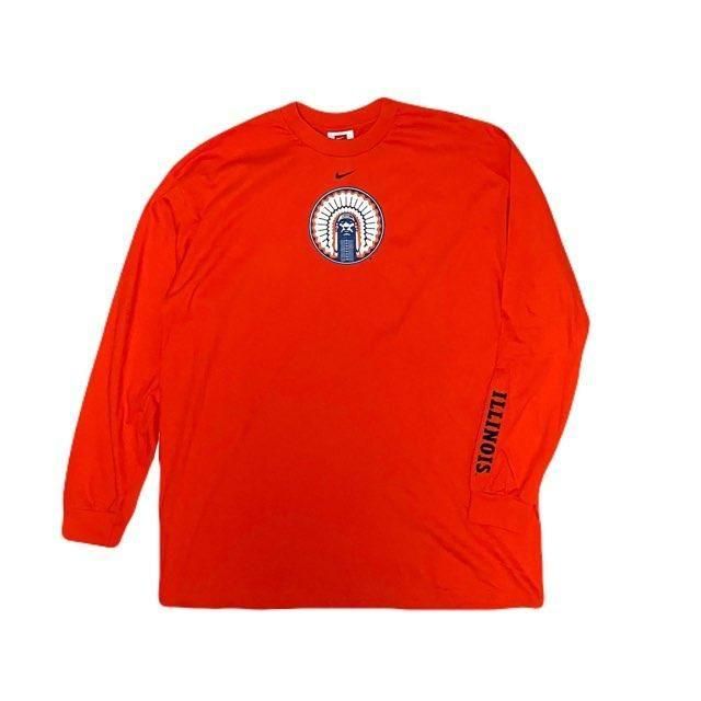 <div>Nike</div>2000sDEADSTOCK<br>L/S T-SHIRT<br>ILLINOIS<br>ORG