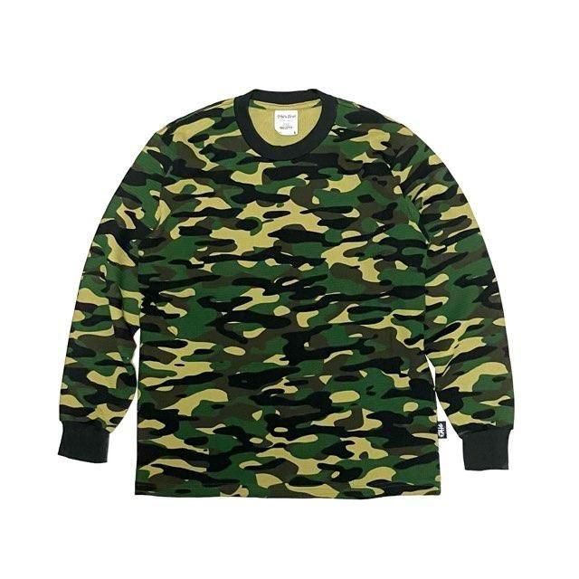 <div>SHAKA WEAR</div>HEAVY WEIGHT<br>L/S THERMAL TEE<br>WL.CAMO