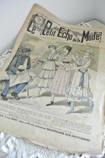 フランスアンティーク ファッション誌「ル・プティ・エコー・ド・ラ・モード」1915年6月　　【普通郵便送料無料】