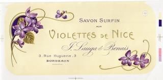 フランス アンティーク パフュームラベル savon paris サボン ラベル 新古品 サボン ラベル savon ゴールドが美しい フランス